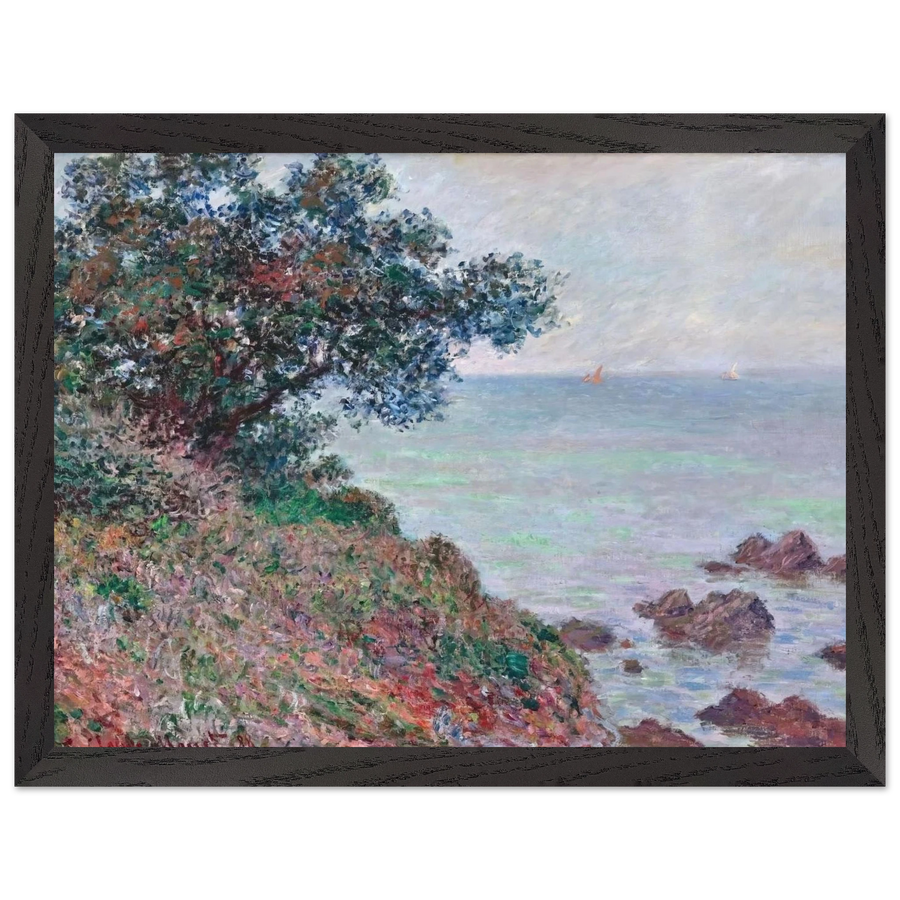 Mediteranian Coast, Grey Day by Claude Monet — Framed art print at Zephyeer