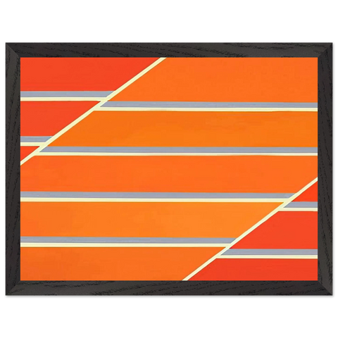 Orange Time - 1965 by Larry Zox — Framed art print at Zephyeer