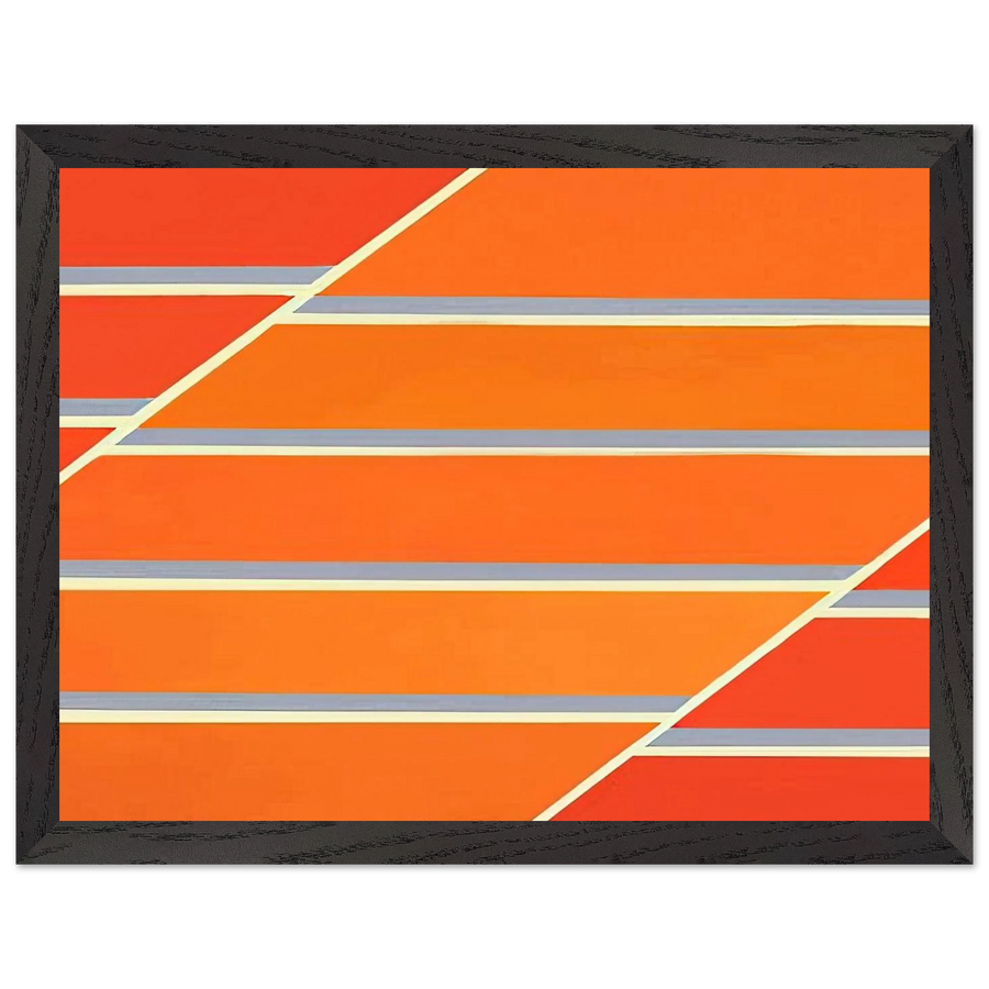 Orange Time - 1965 by Larry Zox — Framed art print at Zephyeer