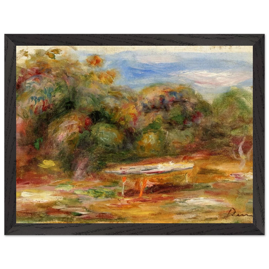 In the Garden at Collettes in Cagnes by Pierre-Auguste Renoir — Framed art print at Zephyeer