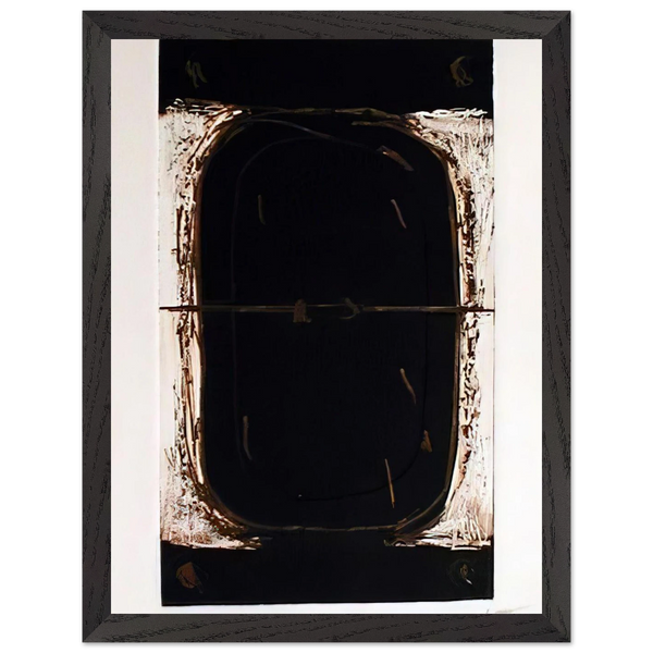 ETCHING IN BROWN AND BURNT SIENNA 1962 by Antoni Tapies — Framed art print at Zephyeer