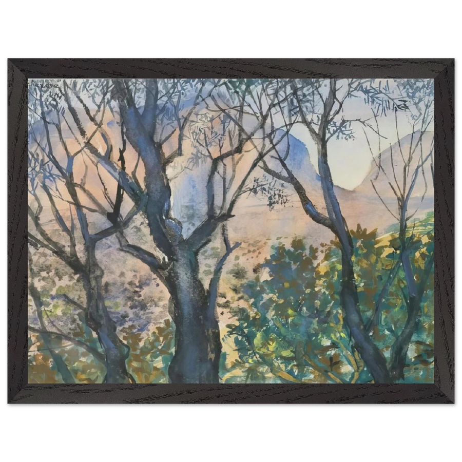 Pink Light - Post-Impressionism by Natalia Goncharova — Framed art print at Zephyeer