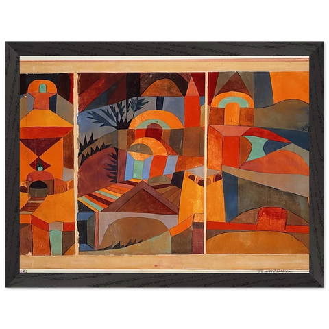 TEMPLE GARDENS 1920 by Paul Klee — Framed art print at Zephyeer