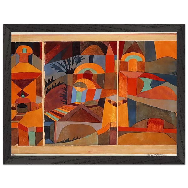 TEMPLE GARDENS 1920 by Paul Klee — Framed art print at Zephyeer