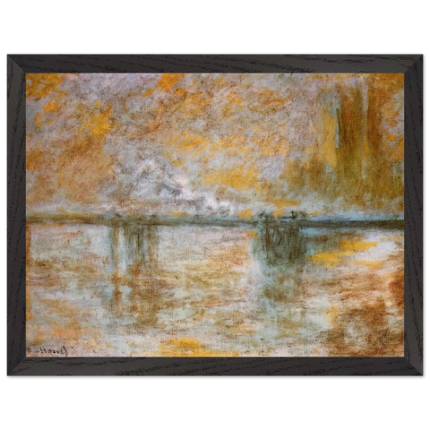 Charing Cross Bridge 3 by Claude Monet — Framed art print at Zephyeer