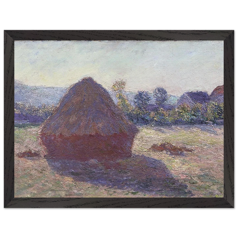A Haystack in the Evening Sun by Claude Monet — Framed art print at Zephyeer