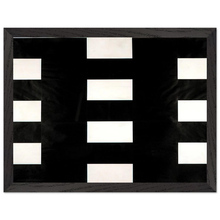 White and Black by Ellsworth Kelly — Framed art print at Zephyeer
