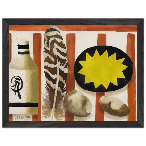 Feather and two stones - 2008 by Mary Fedden — Framed art print at Zephyeer
