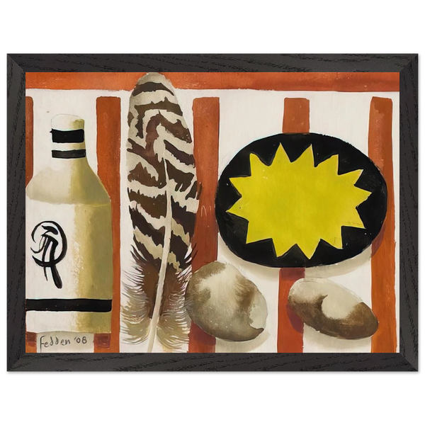 Feather and two stones - 2008 by Mary Fedden — Framed art print at Zephyeer