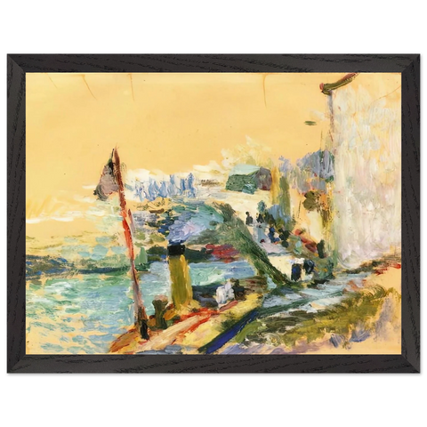 THE PORT OF BELLE ISLE SUR MER 1897 by Henri Matisse — Framed art print at Zephyeer