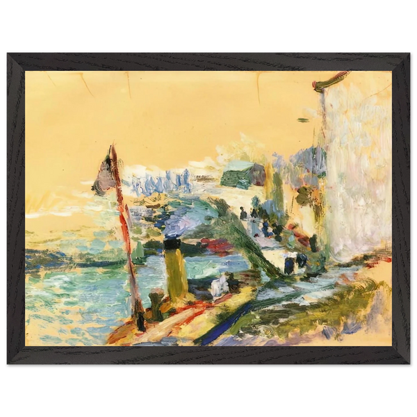 THE PORT OF BELLE ISLE SUR MER 1897 by Henri Matisse — Framed art print at Zephyeer