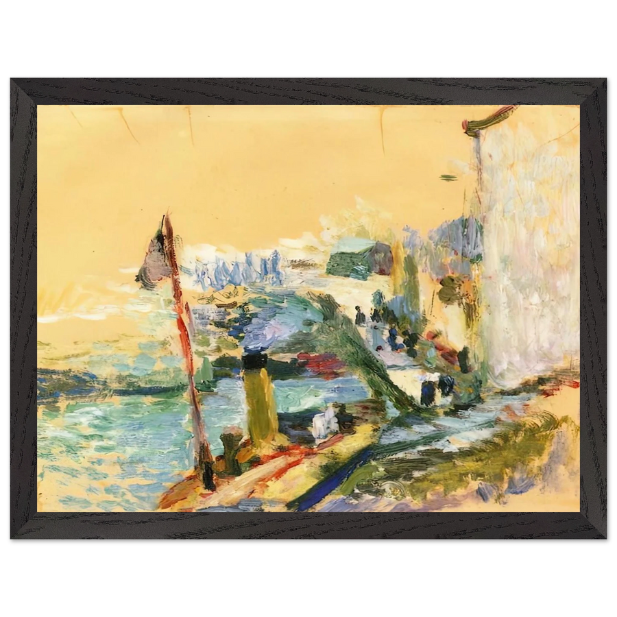 THE PORT OF BELLE ISLE SUR MER 1897 by Henri Matisse — Framed art print at Zephyeer