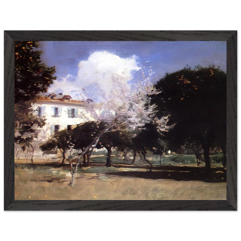 House and Garden by John Singer Sargent — Framed art print at Zephyeer