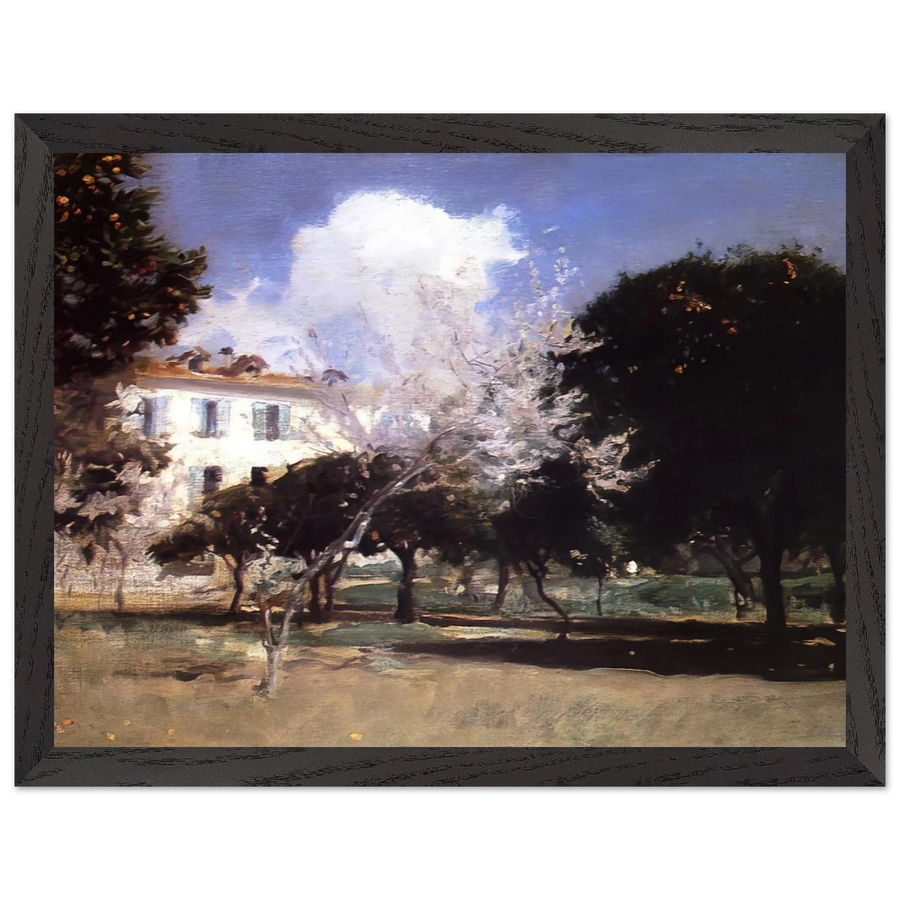 House and Garden by John Singer Sargent — Framed art print at Zephyeer