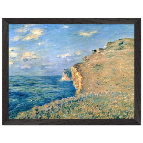 Cliff at Fecamp by Claude Monet — Framed art print at Zephyeer