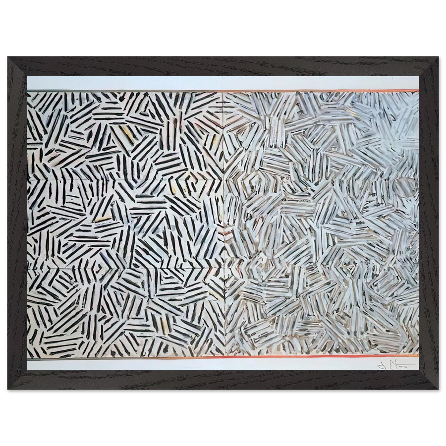 CORPSE AND MIRROR 1969 by Jasper Johns — Framed art print at Zephyeer