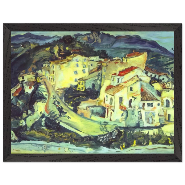 LANDSCAPE OF CAGNES by Chaim Soutine — Framed art print at Zephyeer