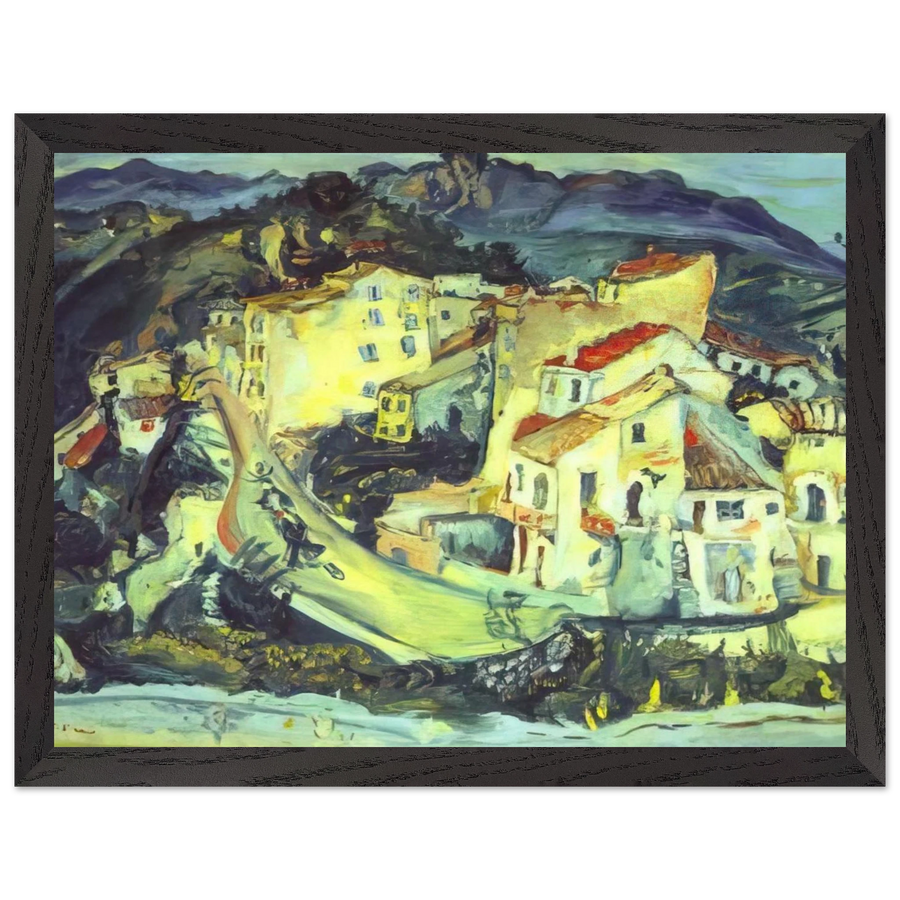 LANDSCAPE OF CAGNES by Chaim Soutine — Framed art print at Zephyeer