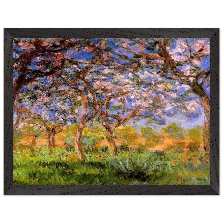 Giverny in Springtime by Claude Monet — Framed art print at Zephyeer
