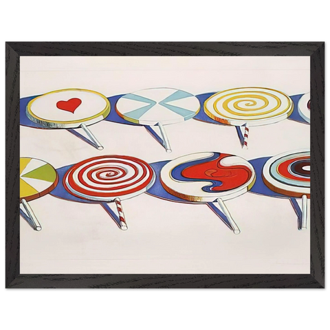 Big Suckers - 1971 by Wayne Thiebaud — Framed art print at Zephyeer