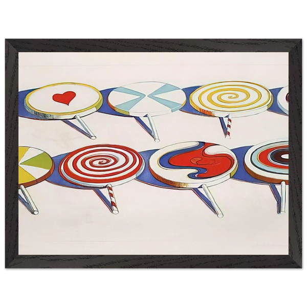 Big Suckers - 1971 by Wayne Thiebaud — Framed art print at Zephyeer