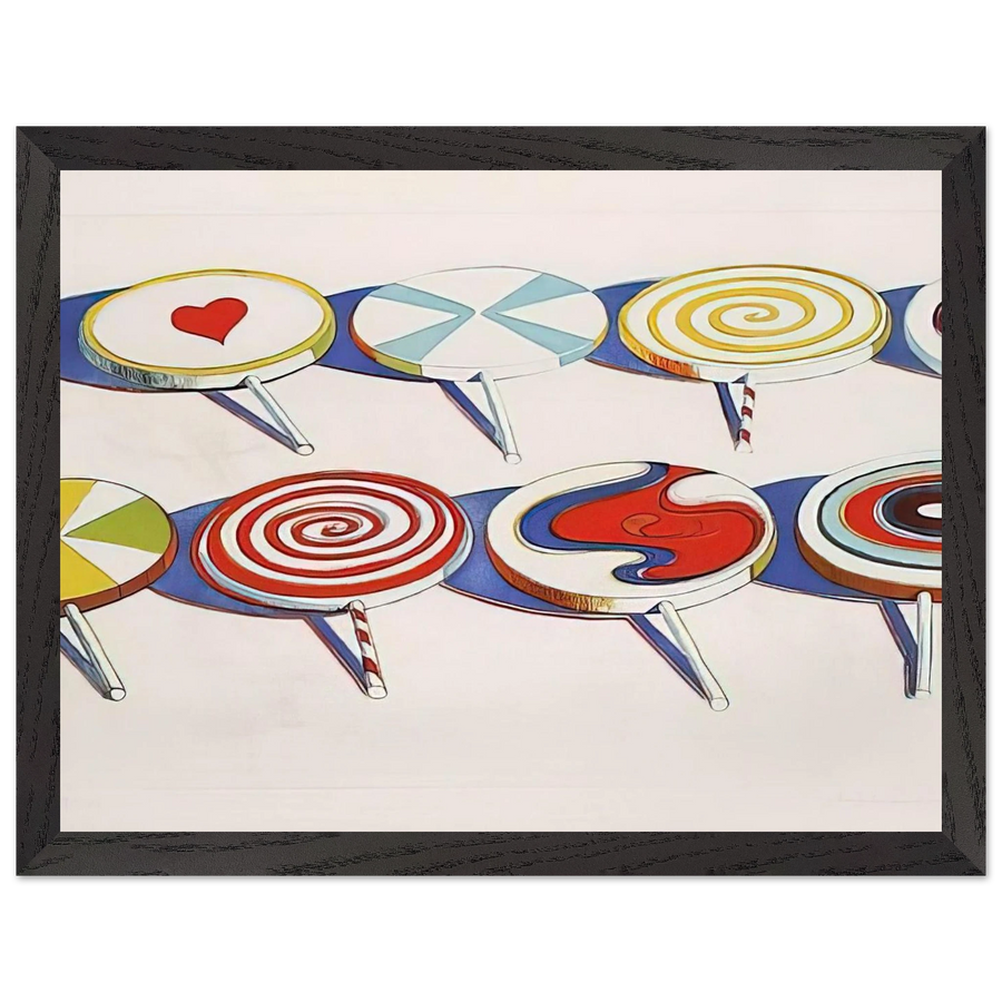 Big Suckers - 1971 by Wayne Thiebaud — Framed art print at Zephyeer