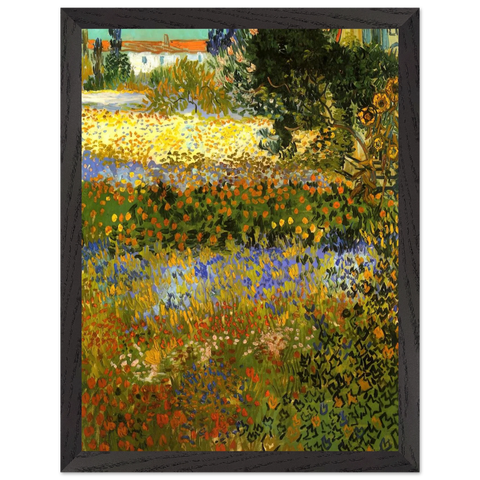Flowering Garden by Vincent van Gogh — Framed art print at Zephyeer