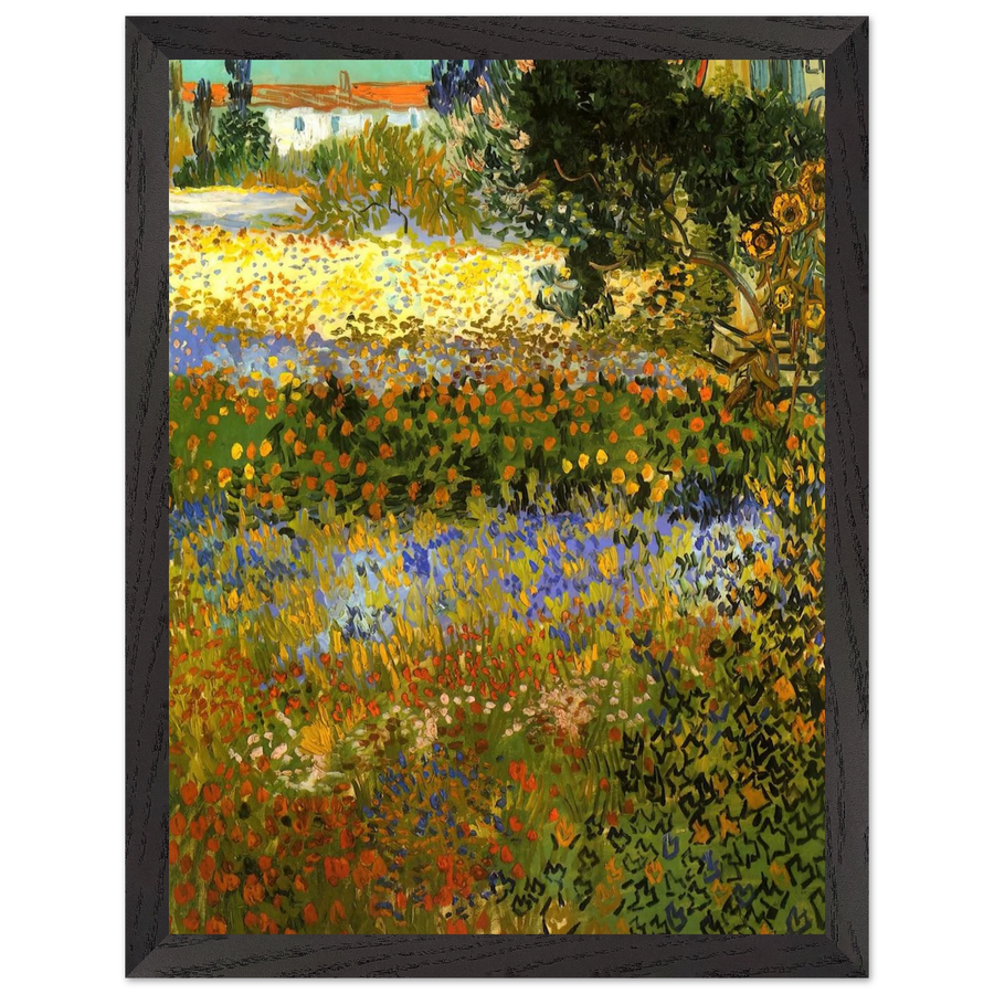 Flowering Garden by Vincent van Gogh — Framed art print at Zephyeer