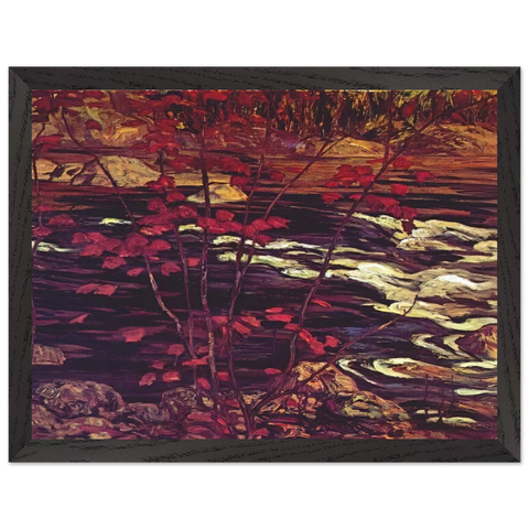 The Red Maple - 1914 by A.Y. Jackson — Framed art print at Zephyeer