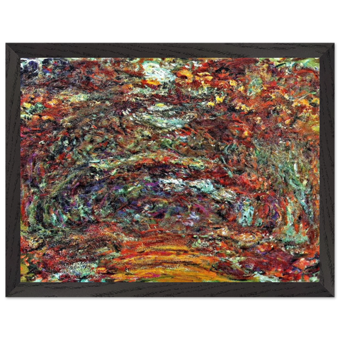The Rose Path, Giverny by Claude Monet — Framed art print at Zephyeer