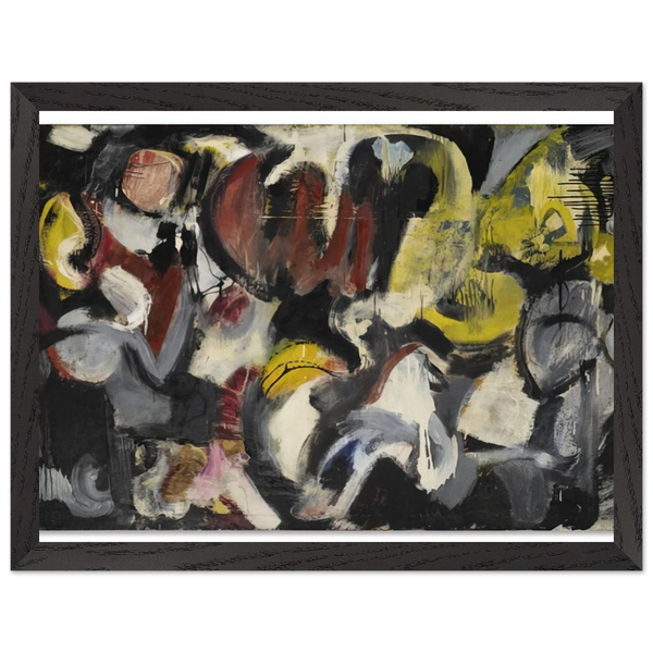 MONTHS AND MOONS 1950 by Grace Hartigan — Framed art print at Zephyeer