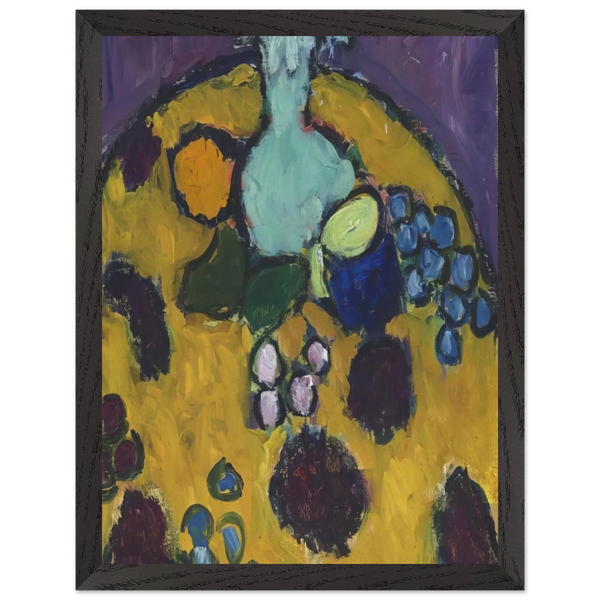 STILLEBEN MIT GESTICKTER DECKE 1910 by Alexej von Jawlensky — Framed art print at Zephyeer