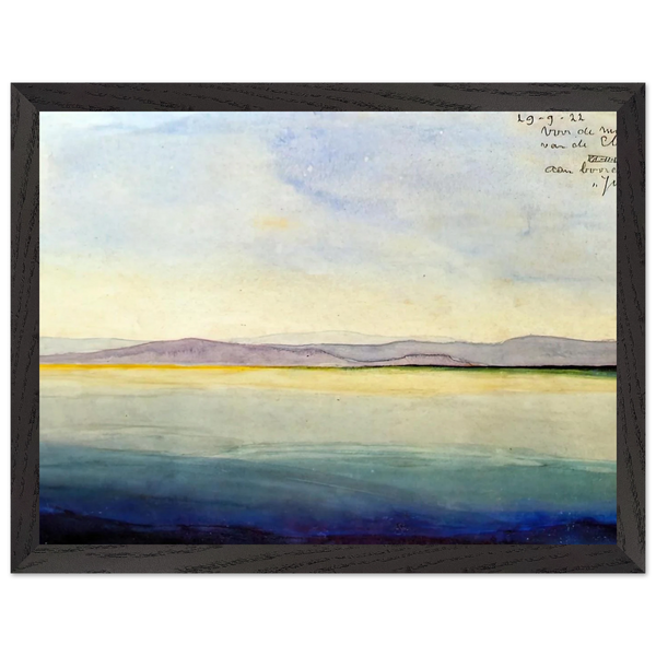 THE SEA AT THE MOUTH OF THE EBRO by MC Escher — Framed art print at Zephyeer
