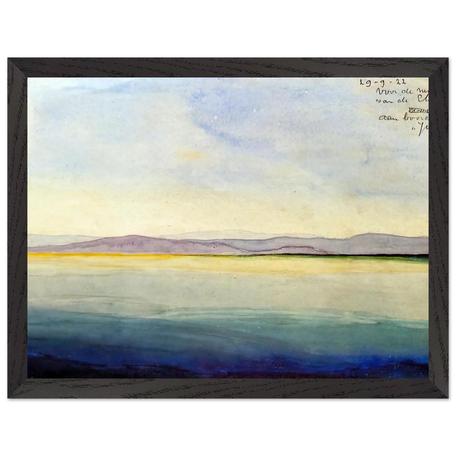 THE SEA AT THE MOUTH OF THE EBRO by MC Escher — Framed art print at Zephyeer