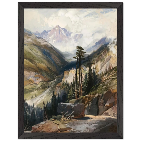 The Mountain of the Holy Cross Colorado by Thomas Moran — Framed art print at Zephyeer