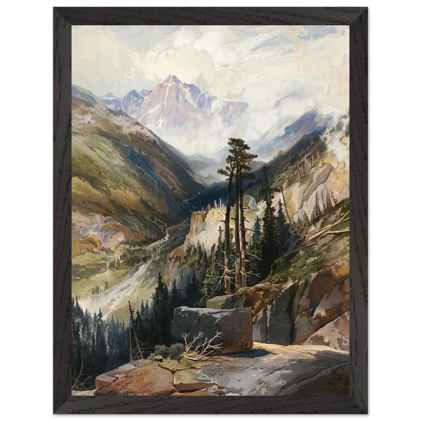 The Mountain of the Holy Cross Colorado by Thomas Moran — Framed art print at Zephyeer