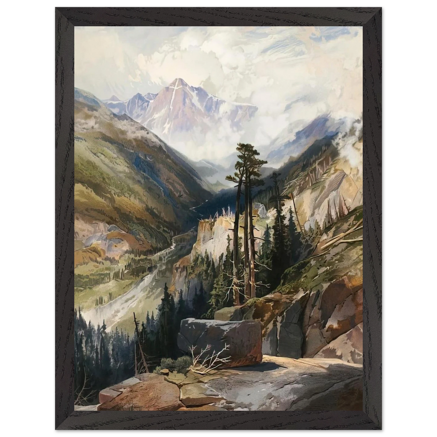 The Mountain of the Holy Cross Colorado by Thomas Moran — Framed art print at Zephyeer