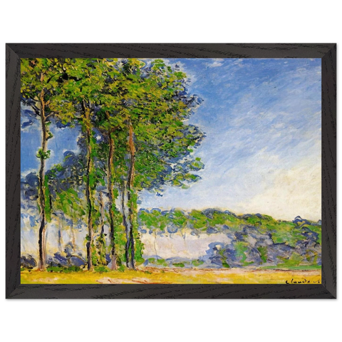 Poplars, View from the Marsh by Claude Monet — Framed art print at Zephyeer