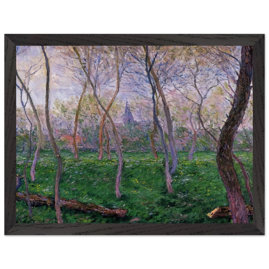Bennecourt by Claude Monet — Framed art print at Zephyeer