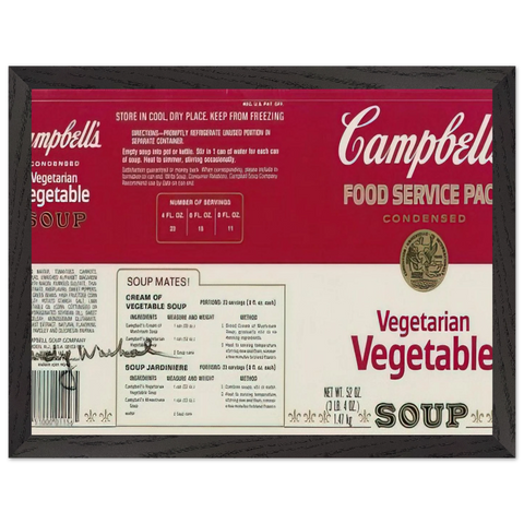 Campbell Soup Company by Andy Warhol — Framed art print at Zephyeer