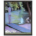 BATHER PREPARING TO DIVE by Gustave Caillebotte — Framed art print at Zephyeer