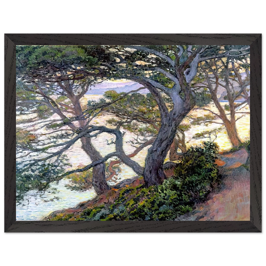 PINES OF RAYOL 1912 by Theo van Rysselberghe — Framed art print at Zephyeer