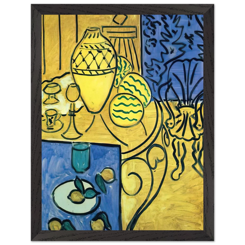 INTERIOR IN YELLOW 1946 by Henri Matisse — Framed art print at Zephyeer