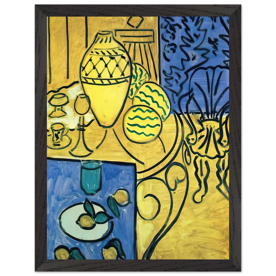 INTERIOR IN YELLOW 1946 by Henri Matisse — Framed art print at Zephyeer