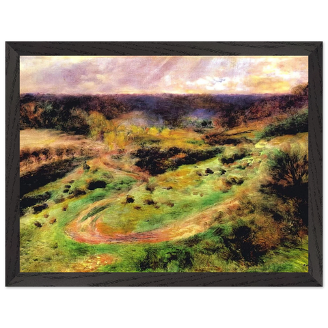 Landscape at Wargemont by Pierre-Auguste Renoir — Framed art print at Zephyeer