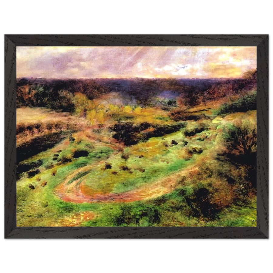 Landscape at Wargemont by Pierre-Auguste Renoir — Framed art print at Zephyeer