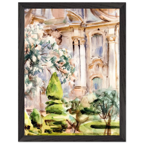 Palace and Gardens, Spain by John Singer Sargent — Framed art print at Zephyeer