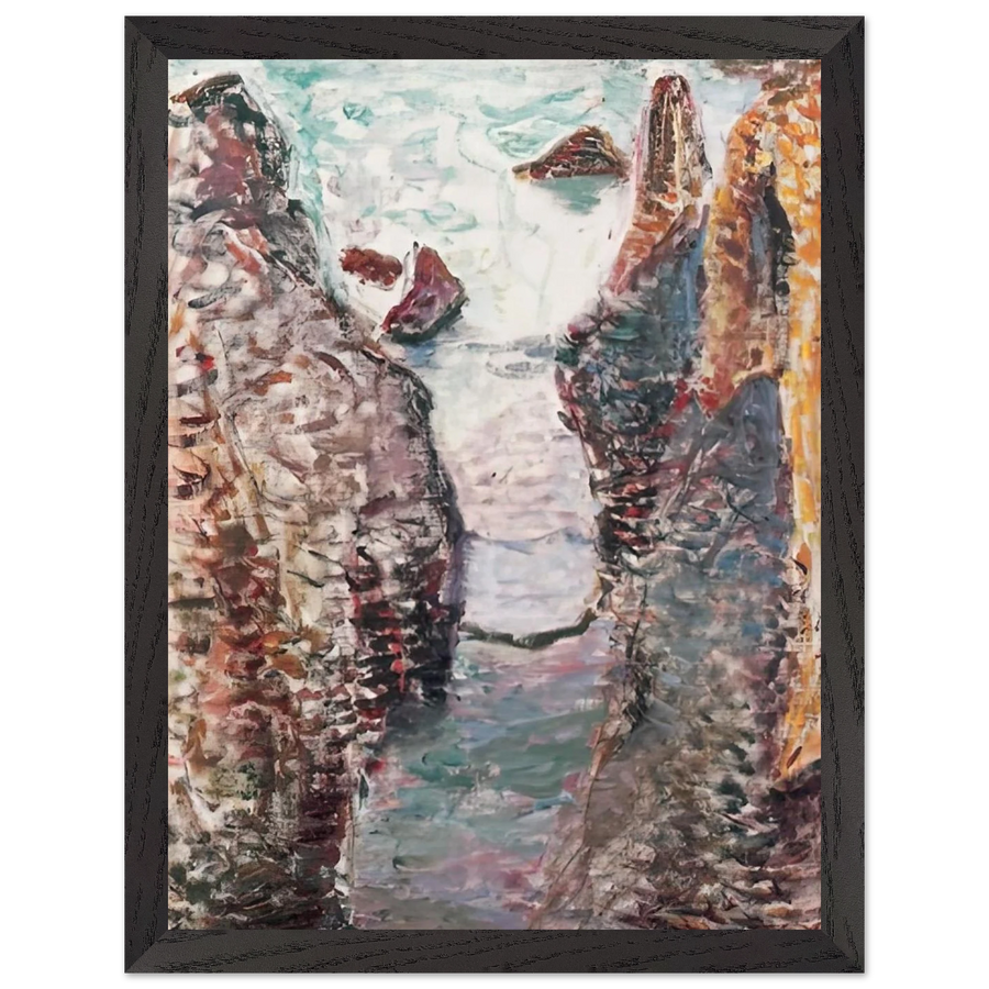 CIFFS BELLE ILE 1897 by Henri Matisse — Framed art print at Zephyeer