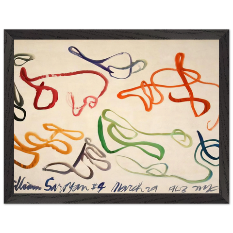 #4 March 29, 1963 NYC - 1963 by William Saroyan — Framed art print at Zephyeer