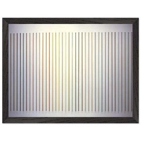 Color Needles - 1984 by Gene Davis — Framed art print at Zephyeer